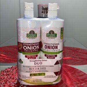 Spanish Garden Strengthening Onion Shampoo and Conditioner Duo